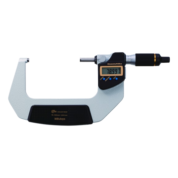 MITUTOYO dijital dış mikrometre QualtuMike, ölçüm aralığı 75–100 mm Digimatic - Elektronik dış mikrometre