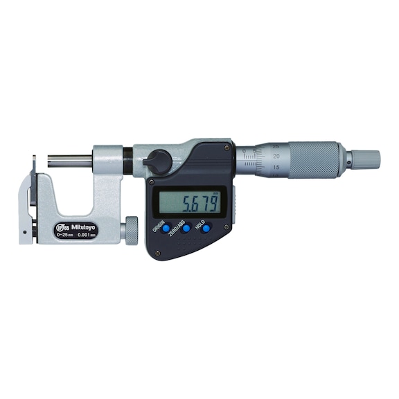 MITUTOYO micromètre numérique, enclume interchangeable, 25–50 mm Digimatic IP65 - Micromètre électronique
