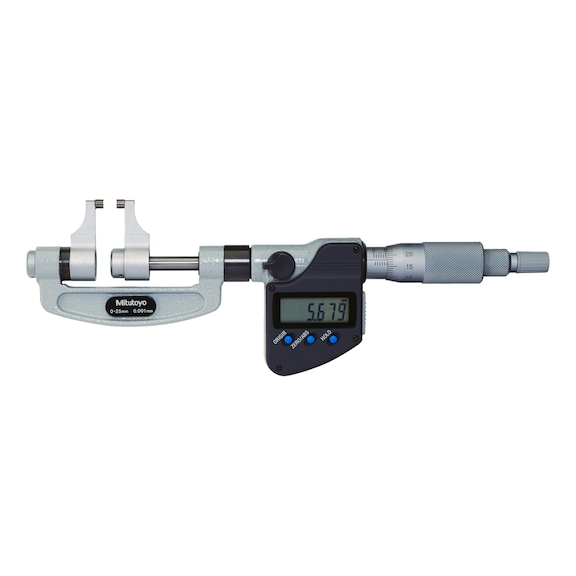 MITUTOYO micromètre numérique avec à mors de pied à coulisse 0–25 mm Digimatic - Micromètre électronique