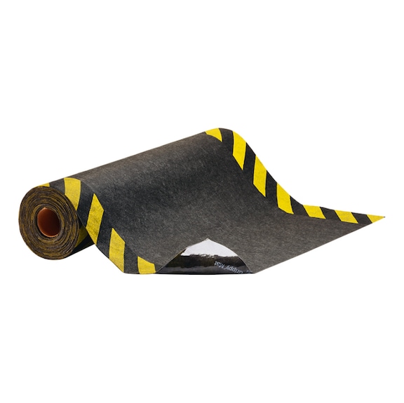 Grippy® floor mat with safety strip