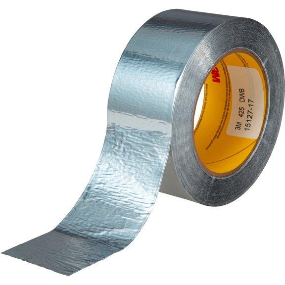 Ruban aluminium 425 de 3 m, argent, 50 mm x 55 m, épaisseur de 0,12 mm - Ruban adhésif en aluminium 425