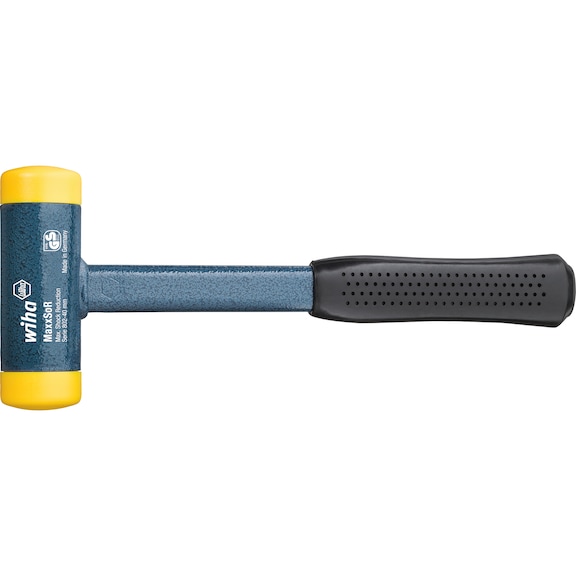 Soft-face hammer, non-recoil, with steel tube handle