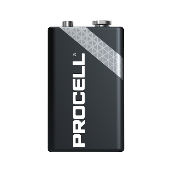 DURACELL Procell Intense 9 V block battery 6LR61, 10 each in carton - High-tech Procell batteries, alkaline electric block