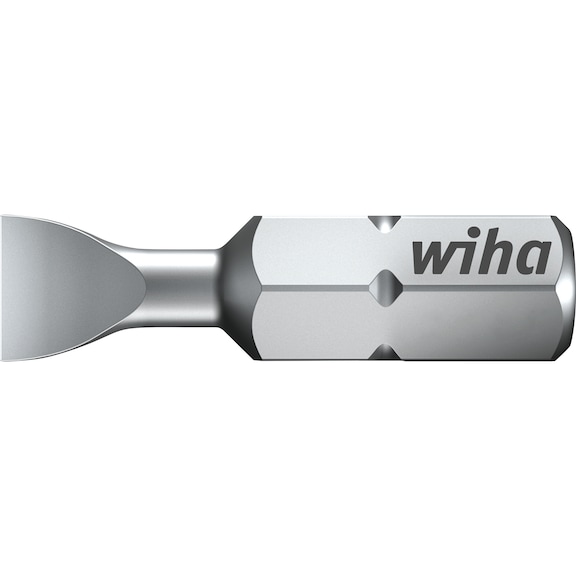 Embout à fente WIHA 1/4 pouce C 6,3 8,0x1,6 mm 25 mm version Z - Embout à fente 1/4 pouce