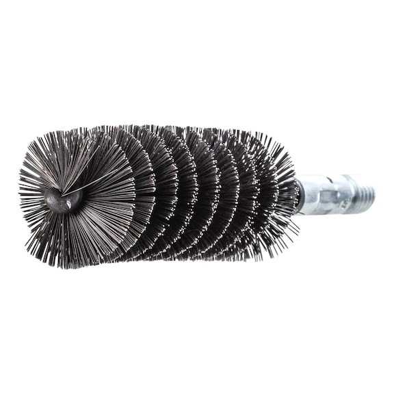 Pipe brushes with 1/2-inch male thread, steel wire trim