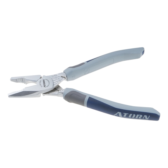 Heavy-duty pointed pliers with 2-component grip covers