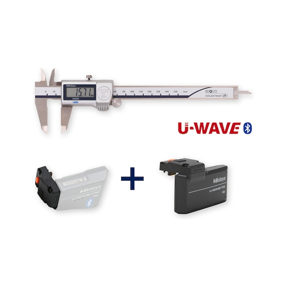 Digital ABS Messschieber CoolantProof IP67 mit U-Wave - 1