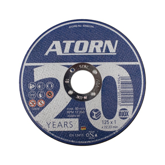 ATORN Trennscheibe XTREME Dose a 25 Stück - ATORN Trennscheibe INOX / STEEL Edition 20 Jahre |AKTION