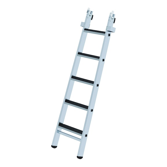 Aluminium window cleaner ladder with steps, middle section, clip-step R13