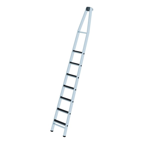 Aluminium window cleaner ladder with steps, top section, clip-step R13