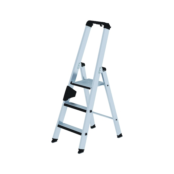 Aluminium standing ladders with steps, with platform, relax step