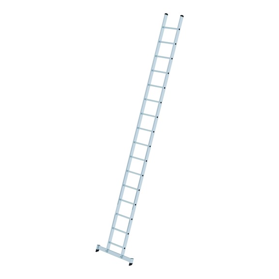 Escalera de una sección GÜNZBURGER, estabilizador nivello(R), 16 peldaños - Escalera de aluminio, 420 mm de ancho, estabilizador nivello(R)