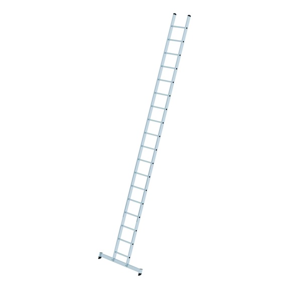 Escalera de una sección GÜNZBURGER, estabilizador nivello(R), 18 peldaños - Escalera de aluminio, 420 mm de ancho, estabilizador nivello(R)