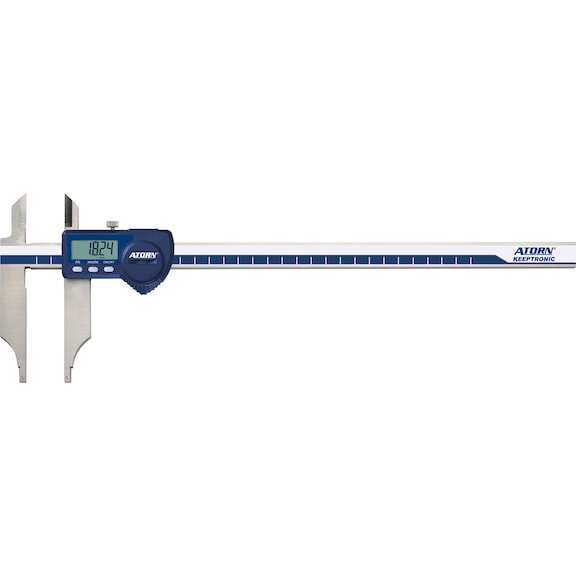 ATORN dijital atölye tipi sürgülü kumpas 1000&nbsp;mm, bıçak uçları ile - Elektronik atölye tipi sürgülü kumpaslar