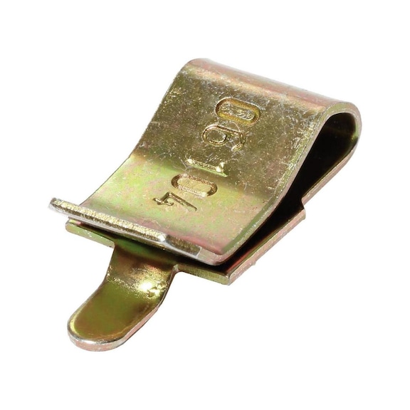META CLIP 盖板支撑，40 mm，镀锌（黄色） - 用于 META CLIP 插架的盖板座