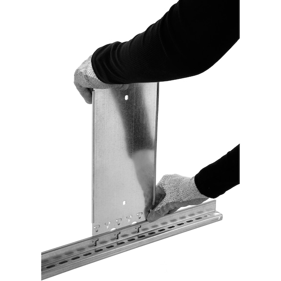 Rayonnage automontable META S3 CLIP 230, zing., 5 étag. base 2 000x1 000x400 mm - Rayonnage automontable d'étagères, rangée simple