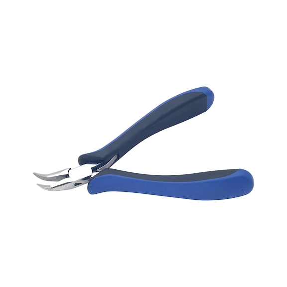 Precision electronics pointed pliers ESD, curved jaws