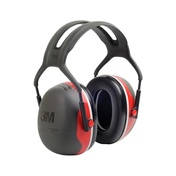 3M gehoorbeschermingskap X3A SNR 33 dB, zwart/rood - Gehoorbeschermingskappen