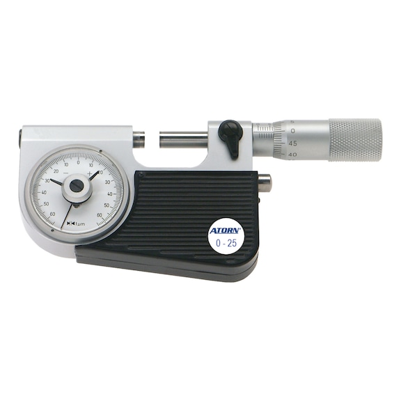 ATORN hassas işaretçili mikrometre 0-25 mm 0,001 mm, DIN 863 - Hassas göstergeli mikrometre