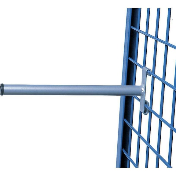 Rohrträger für Gitterwand Durchmesser 28 mm Länge 300 mm Tragfähigkeit 25 kg - Rohr