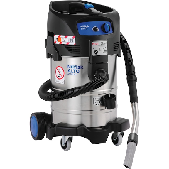 Aspirateur eau et poussière NILFISK ATTIX 40-0M Pc modèle de sécurité Zone 22 - Aspirateur eau et poussière ATTIX 40-0M PC