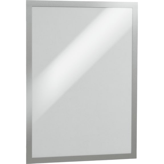 DURABLE zelfklevend magnetisch frame, A3 formaat, kleur zilvergrijs - Informatiekader, zelfklevende achterkant