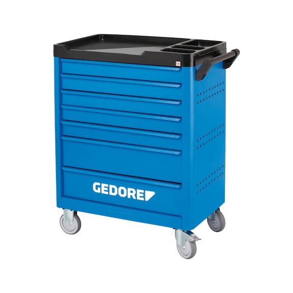 GEDORE Workster SL-L tool trolley with 7 drawers, H x W x D 1045 x 785 x 510 mm - Workster smartline tool trolley, model WSL-L7