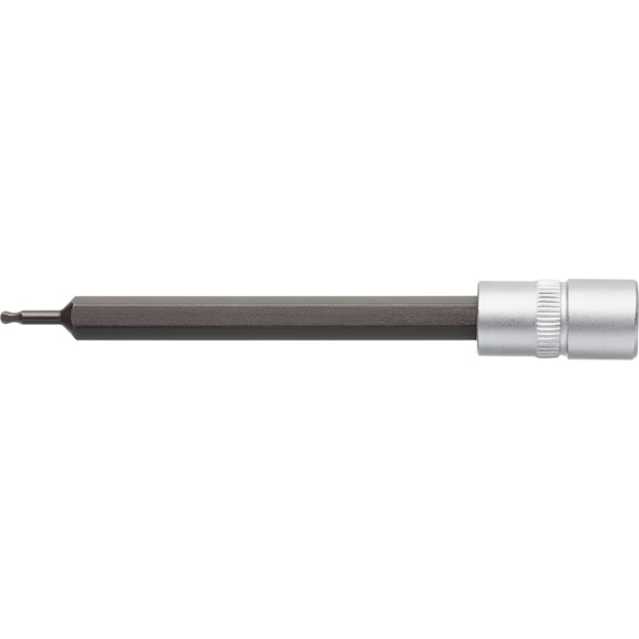 ATORN-schroefbit, 1/4 inch, kogelkopbinnenzeskant, 4 mm, lengte 100 mm - Schroevendraaierinzetstuk met kogelkop
