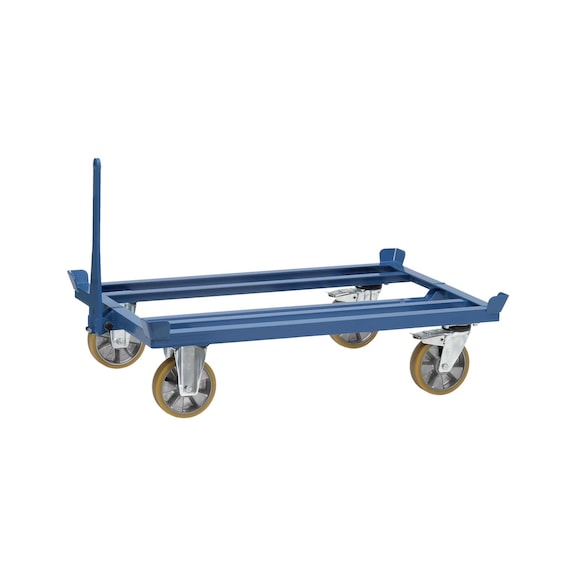 pallet truck as tugger train for crates and flat pallets 1000 kg - Tugger train pallet trolley