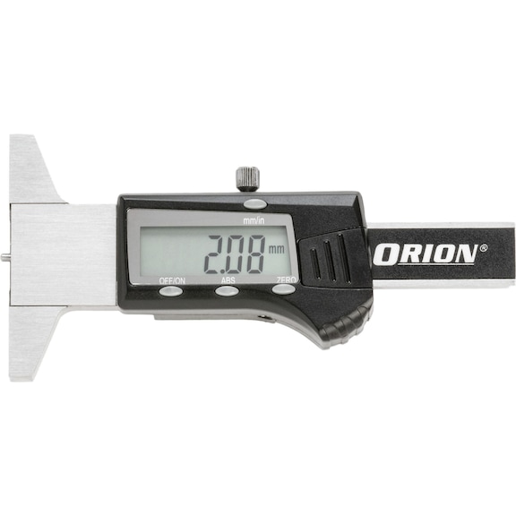 ORION kis mélységmérő tolómérő, IP40, 25&nbsp;mm, 0,01&nbsp;mm, tokban, adatkim. nélkül - Elektronikus kis mélységmérő tolómérő