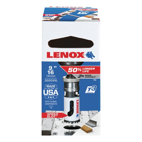 LENOX SpeedSlot bimetál lyukfűrész, 14 mm - SPEED SLOT bimetál lyukfűrészek
