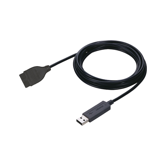 Câble de raccordement USB MITUTOYO 06AFM380D 2m fiche plate avec 10 broches - Câble de connexion USB