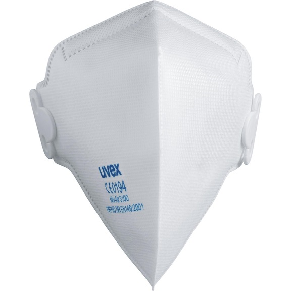 UVEX SilvAir Classic masque de protection respiratoire moulé FFP1 av pont de nez - Masque de protection partiel filtrant