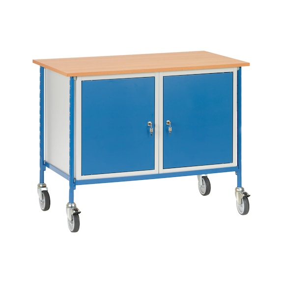 Rolling table 5868, load cap. 150 kg, load area 1,120 mm x 650 mm - Rolling table