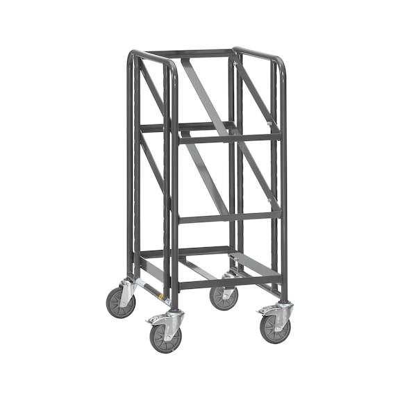 ESD shelf trolley with three open load areas, load capacity 250 kg