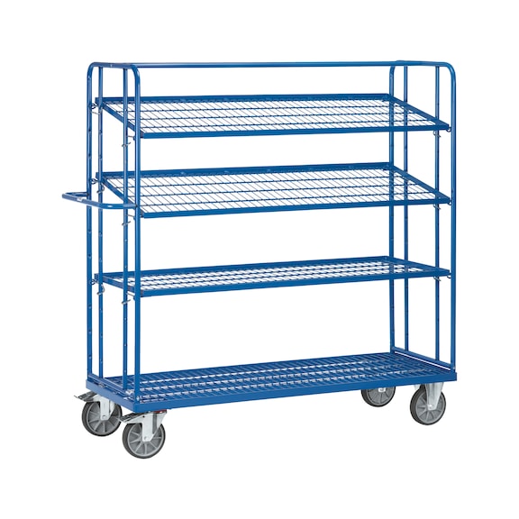 Shelf trolley with four load areas, load capacity 500 kg