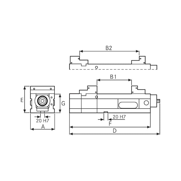 NCA 90 hogedruk-machineklem, ALLMATIC compatibele bekinterfaces - NCA-hogedruk-machineboorklemmen
