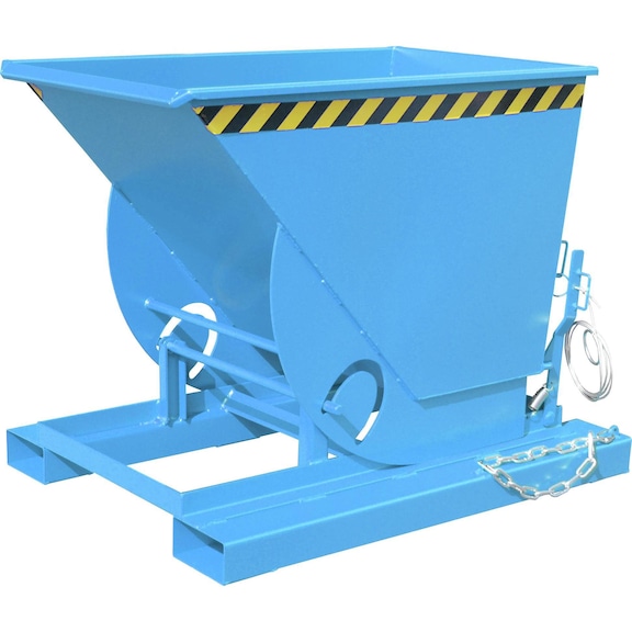 Tilting container with roll-off mechanism—favourable load centre - 1