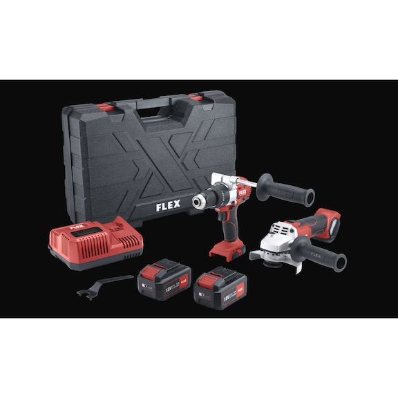 FLEX 18 V battery-powered impact wrench + angle grinder in set - FLEX 18 V battery-powered impact wrench + angle grinder in set
