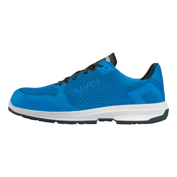 Low-cut safety shoes, uvex 1 sport, blue - 2