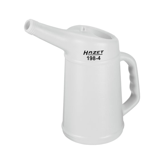 HAZET Messbecher transparent 198-4 Füllmenge 1 Liter - Messbecher (Kunststoff, Packmittel)