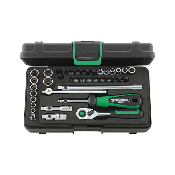 Socket wrench set, 38 pieces