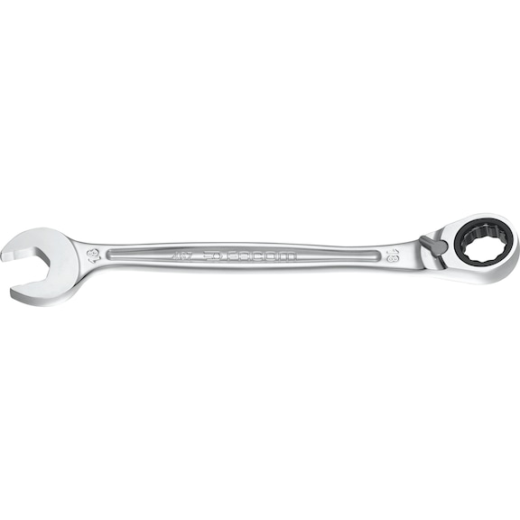 Ultra-grip ratchet fork box wrench - 1