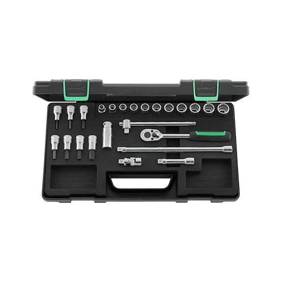 Socket wrench set, 24 pieces