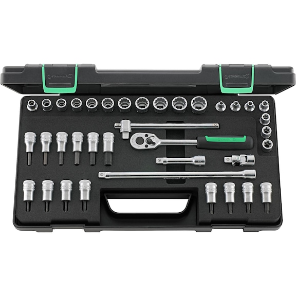 Socket wrench set, 37 pieces
