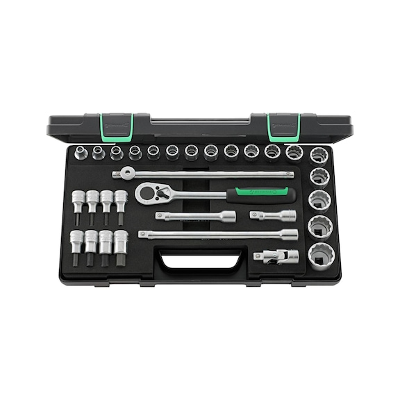 Socket wrench set, 31 pieces