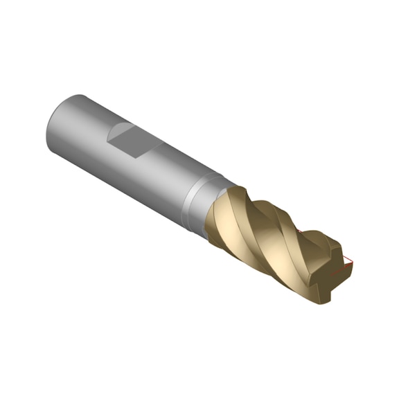 ORION solid carbide HPC end mill, dia. 16.0x36x92 mm, HB shaft - Solid carbide HPC end mill