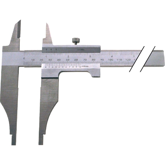 ORION Werkstattmessschieber 800 mm ohne Feineinstellung mit Messerspitzen - Werkstattmessschieber