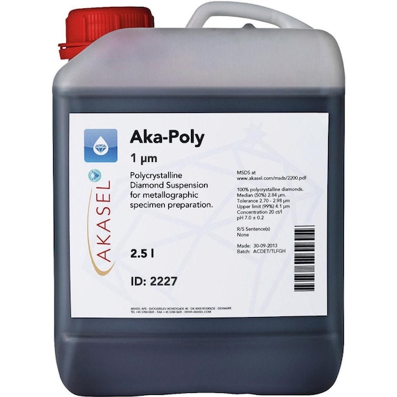 AKASEL AKA-POLY Diamantsuspension 1µm 2,5 Liter - Diamantsuspension Aka-Poly