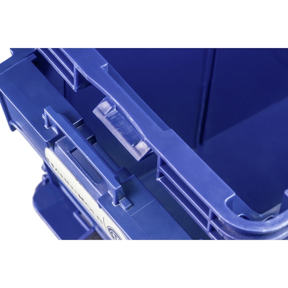 W-KLT Lagerboxen Abmessungen: 300 x 200 x 150 mm Farbe RAL 5022 nachtblau - W-KLT® Lagerboxen mit Frontklappe